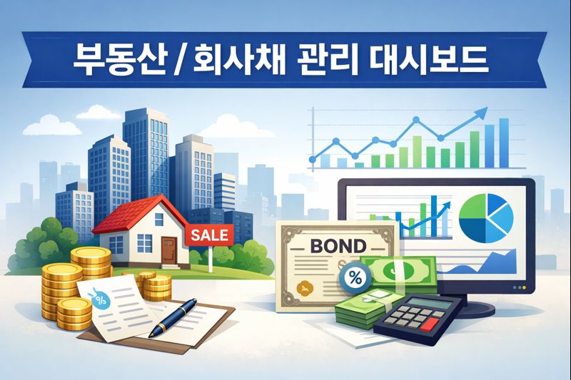 부동산/회사채 관리 대시보드